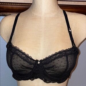 Victoria's Secret Black Lace Bra 🆕 Rare VS Dream Angels Bra